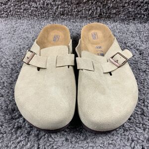 BIRKENSTOCK BOSTON SOFT FOOTBED WOMEN'S CLOGS Tan  SIZE 7 EU 38